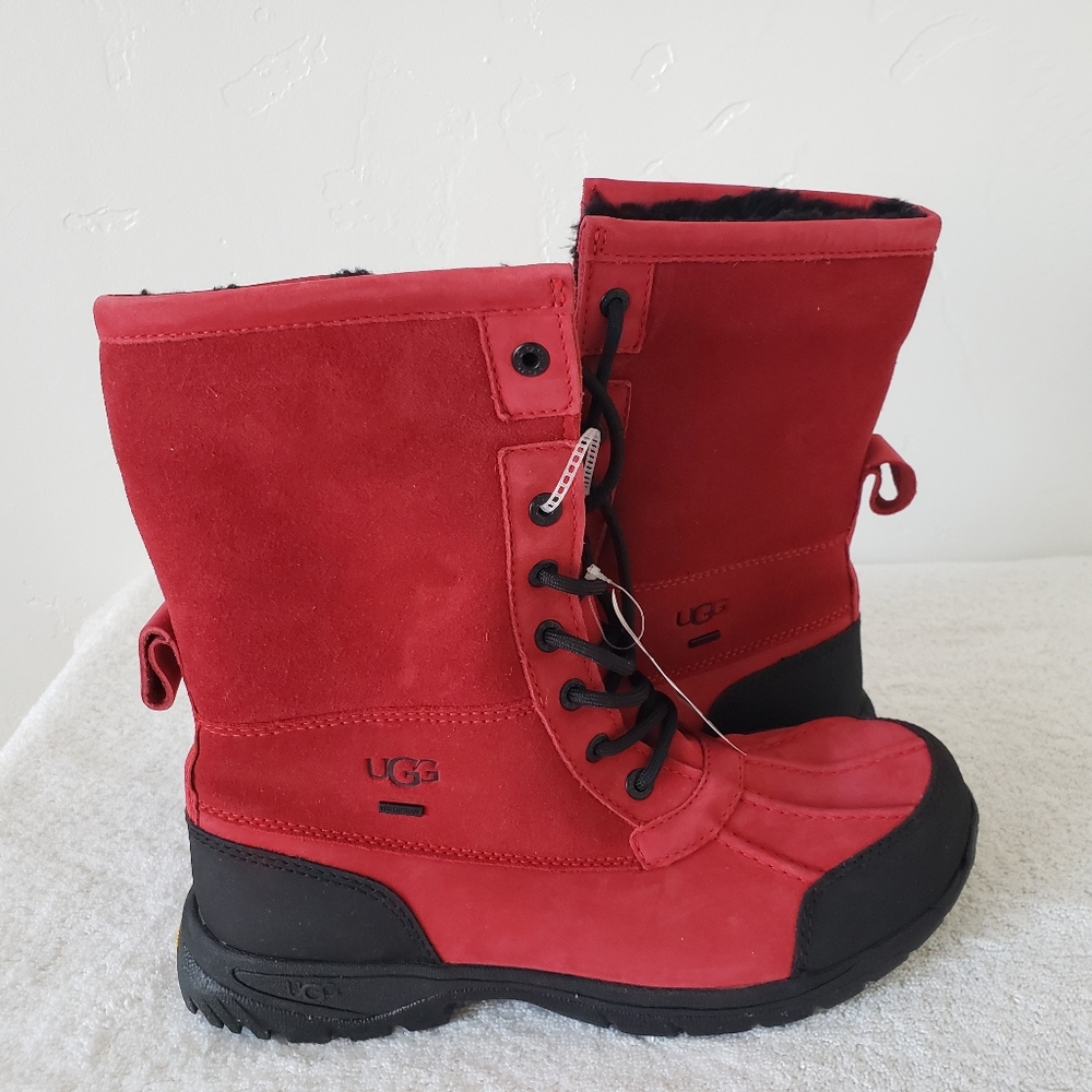 UGG red suede mens boots size 9,5 - Picture 3 of 7
